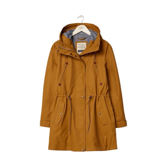 FatFace Women's Mustard Waterproof Long Jacket - Picture 3 of 15